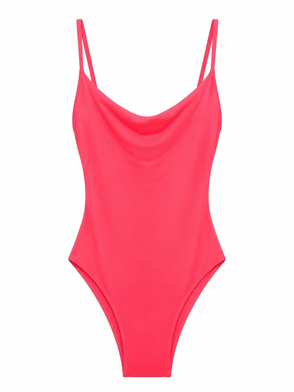 Aerie XS Neon Pink Bodysuit Thong Back Sexy Stretch NWT